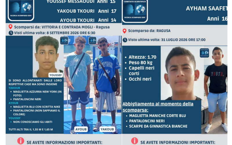 Proseguono le ricerche dei tre minori scomparsi: pista viterbese. Di Ayham Saafet ancora nessuna notizia